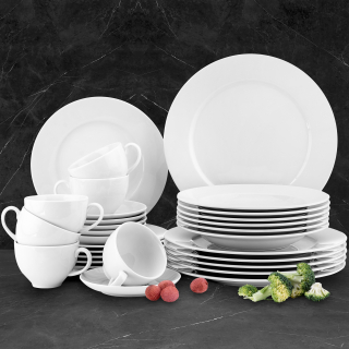 Porcelán, servis - Večera a kávový servis Konsimo MUSCARI, 30 ks.